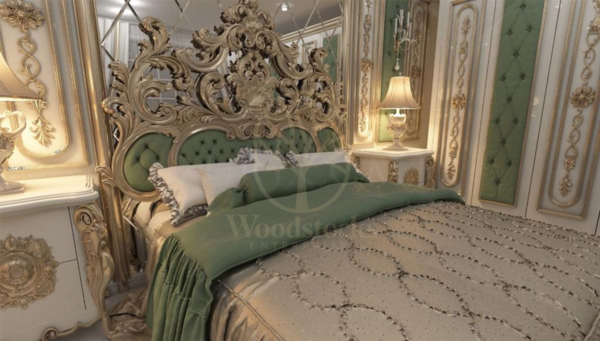 Royal Abudabi Hand Carved Teak King Size Bed II, Saharanpur, view 3