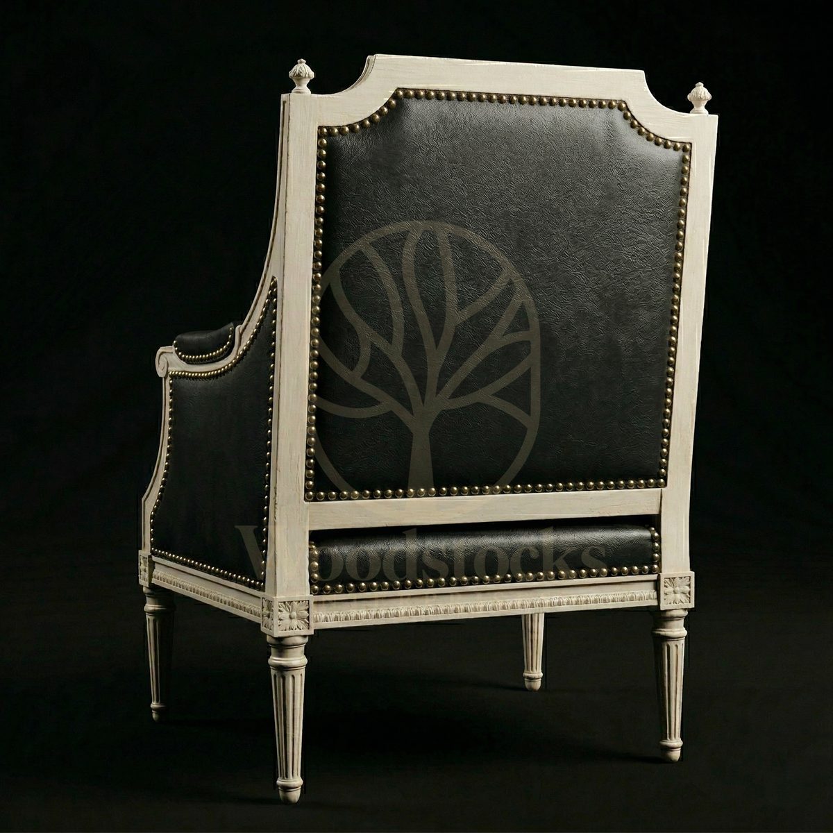 Royal Teak Parisian Atelier Louis XVI Bergère, Saharanpur, view 3