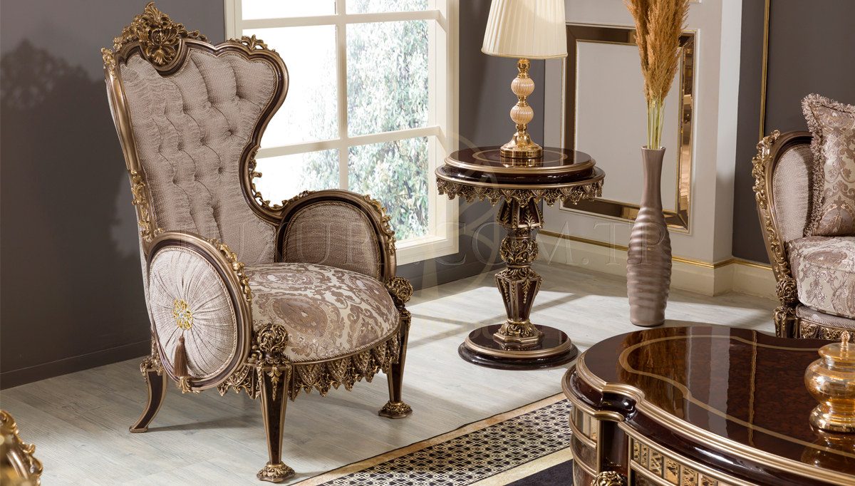 Royal Melina Brown Hand Carved Teak Sofa Set, Saharanpur, view 6