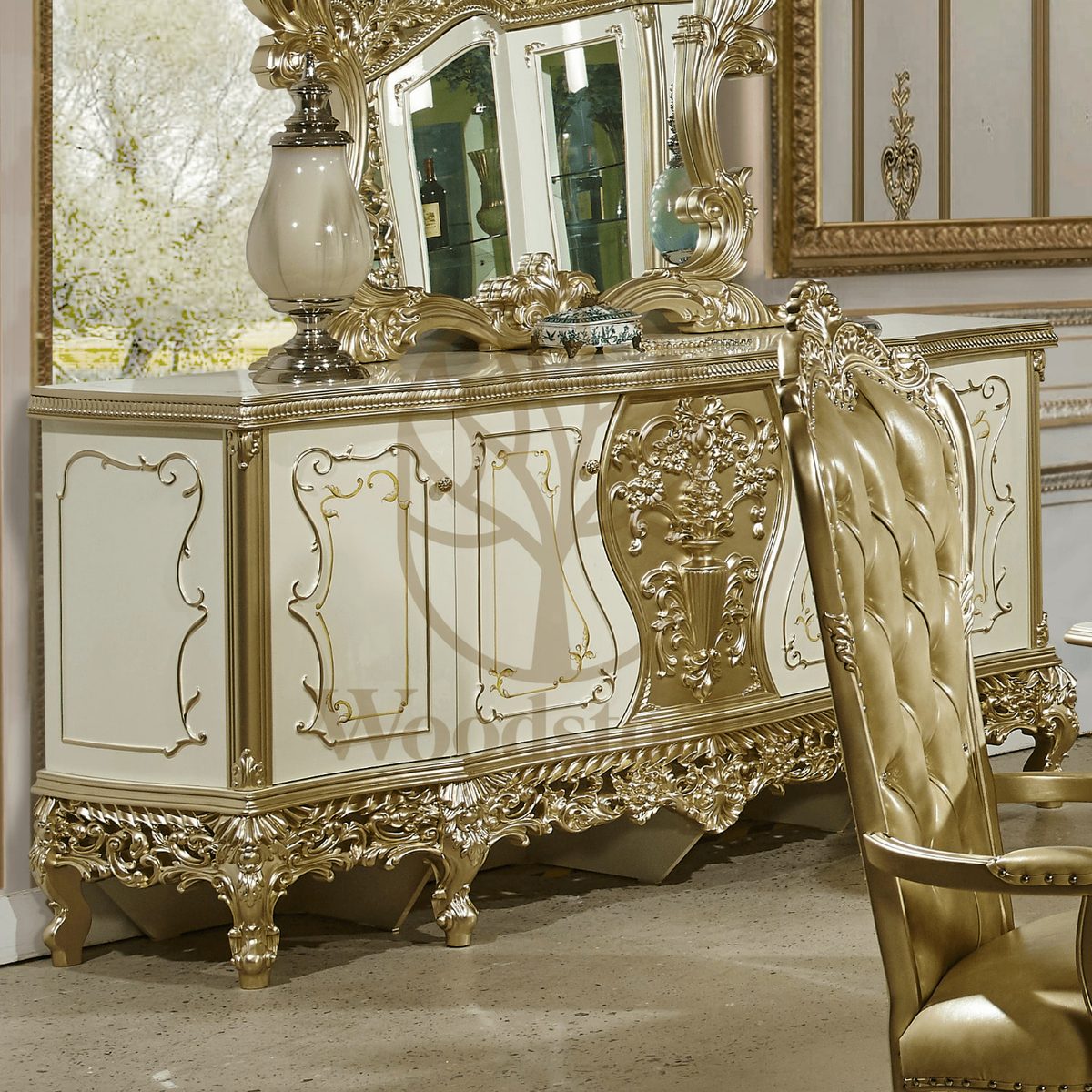 Teak Royal Dining Chair Set, alternate view