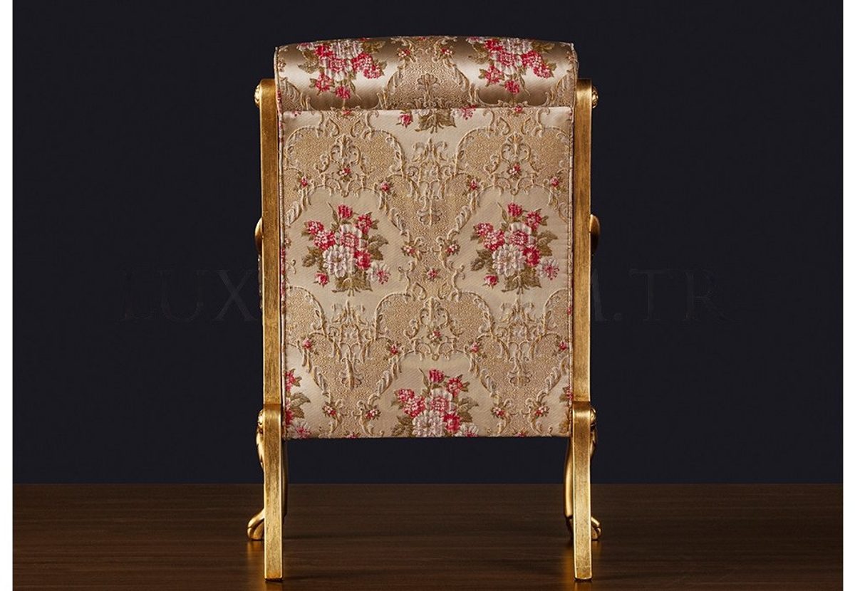 Royal Zapotas Hand Carved Teak Armchair, Saharanpur, view 4