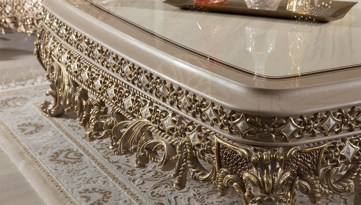 Royal Hisar White Hand Carved Teak Sofa Set, Saharanpur, view 10