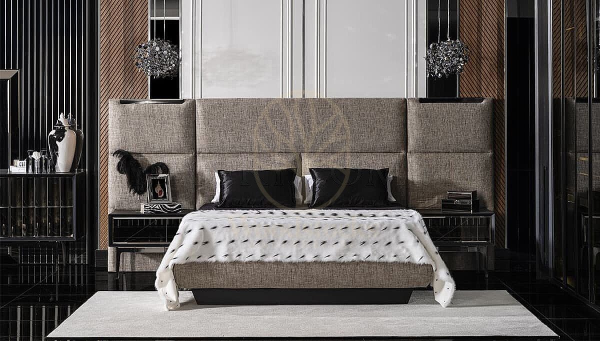 Luxury Liverno Black Brown Handcrafted Teak King Size Bed, Saharanpur, view 4