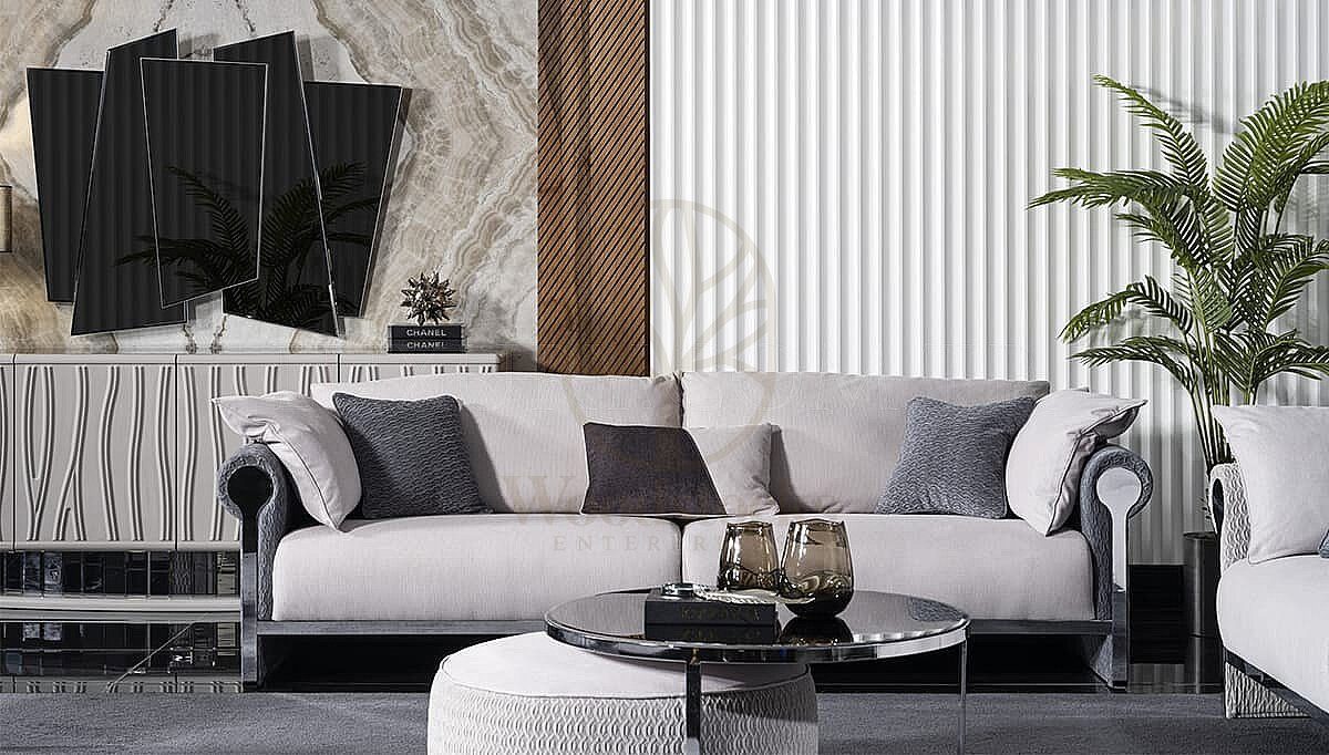 Luxury Elodie Handcrafted Teak Sofa Set, Saharanpur, view 3