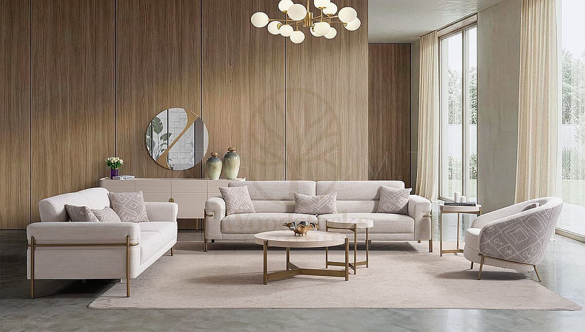 Luxury Hermes Handcrafted Teak Sofa Set, Saharanpur, view 2