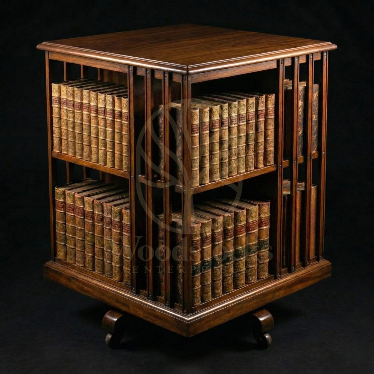 Luxury Teak Kensington Revolving Bibliothèque, Saharanpur, Book shelf