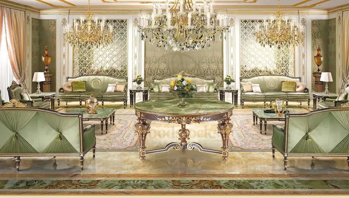 Royal Dubai Majlis Hand Carved Teak Sofa Set, Saharanpur, view 2