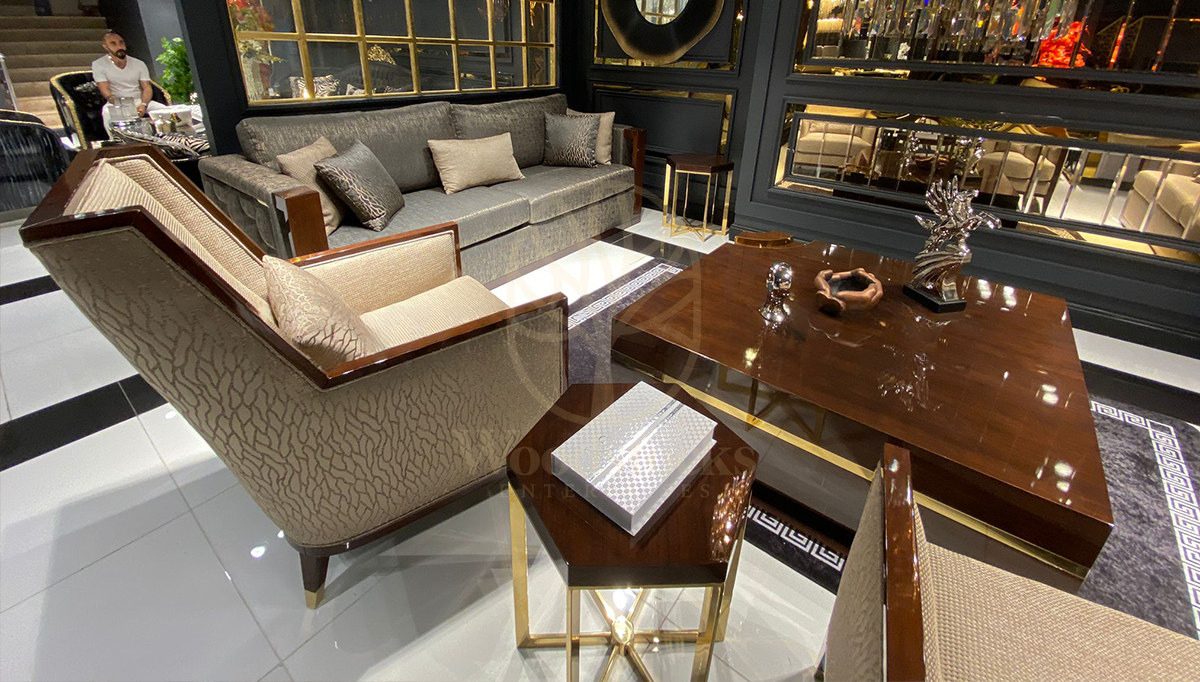 Luxury Elsium Handcrafted Teak Sofa Set, Saharanpur, view 10