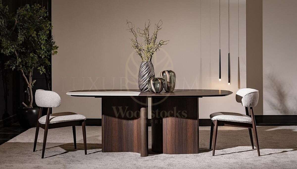 Luxury Sorrento Handcrafted Teak Dining Table Set, Saharanpur, view 3