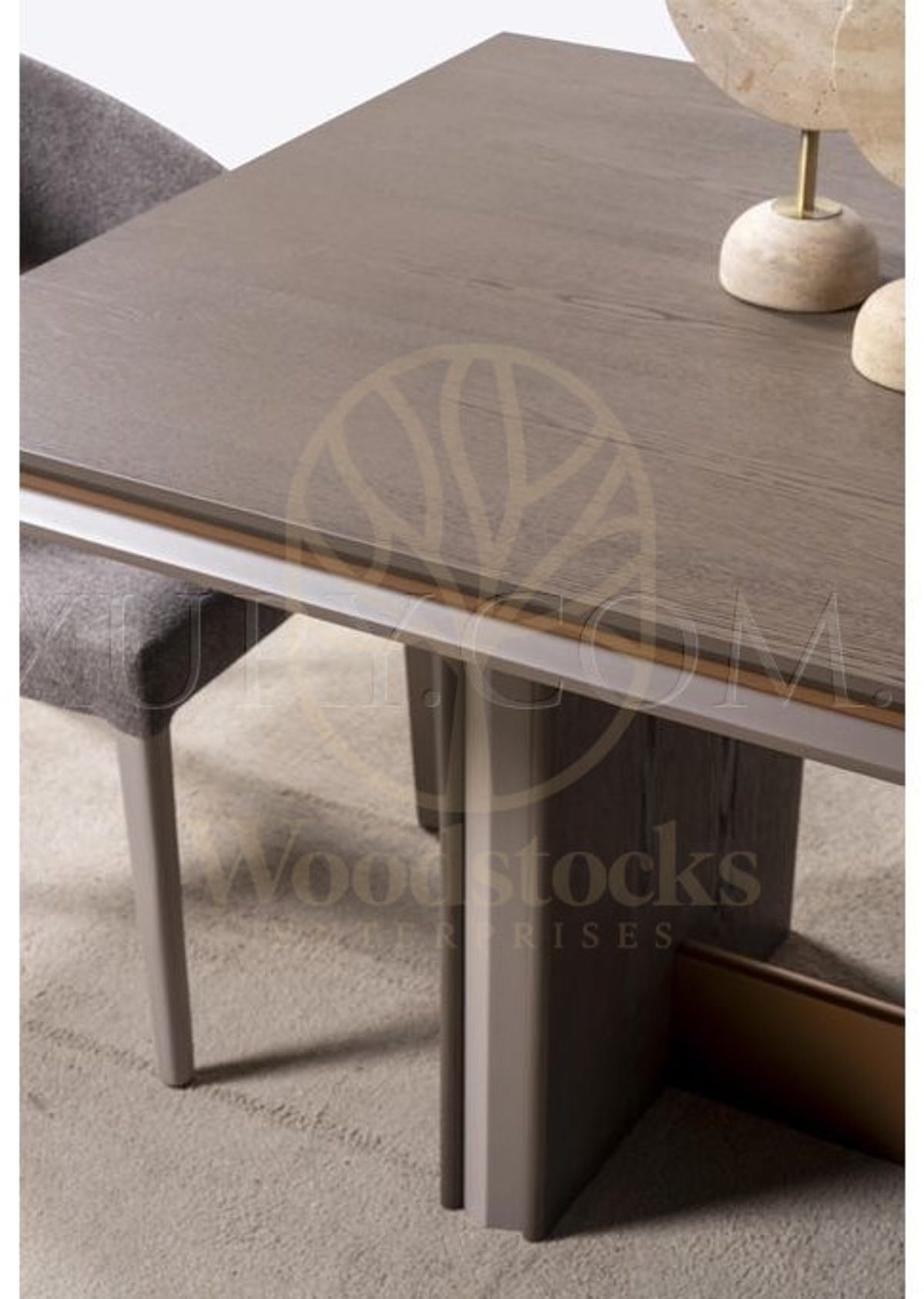 Luxury Sidney Handcrafted Teak Dining Table Set II, Saharanpur, view 7