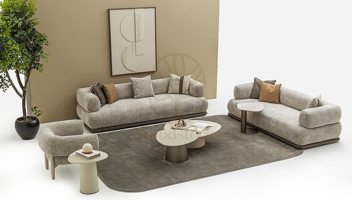 Luxury Portofino Handcrafted Teak Sofa Set, Saharanpur, view 2