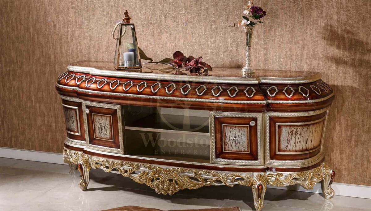 Royal Sultanahmet Hand Carved Teak Dining Table Set, Saharanpur, view 9