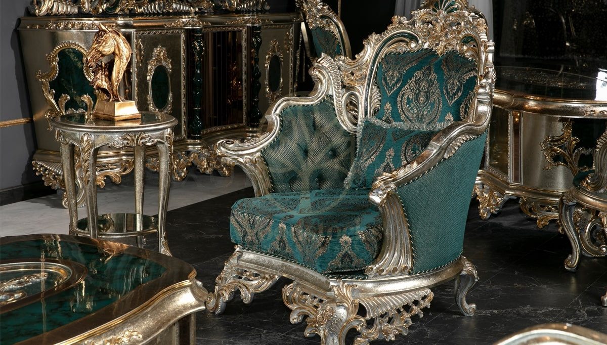 Royal Lapseki Hand Carved Teak Sofa Set, Saharanpur, view 2