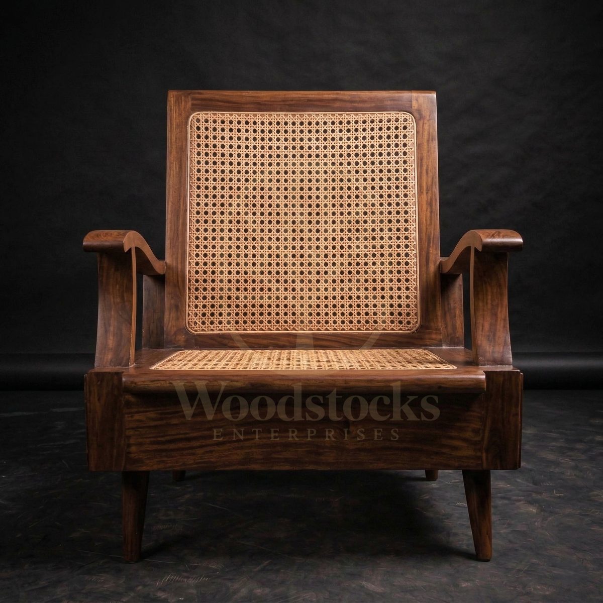 Luxury Teak Matunga Art Deco Cane Lounge Sofa, Saharanpur, view 6