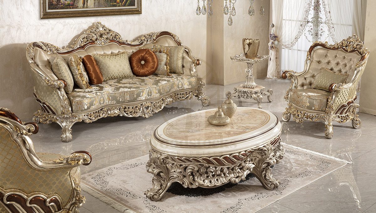Royal Sparta Hand Carved Teak Sofa Set, Saharanpur, Sofa Set