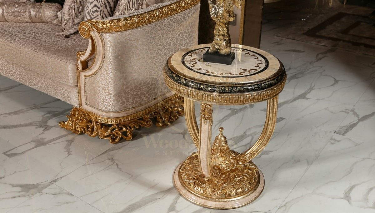 Royal Ofelya Cream Hand Carved Teak Sofa Set, Saharanpur, view 10
