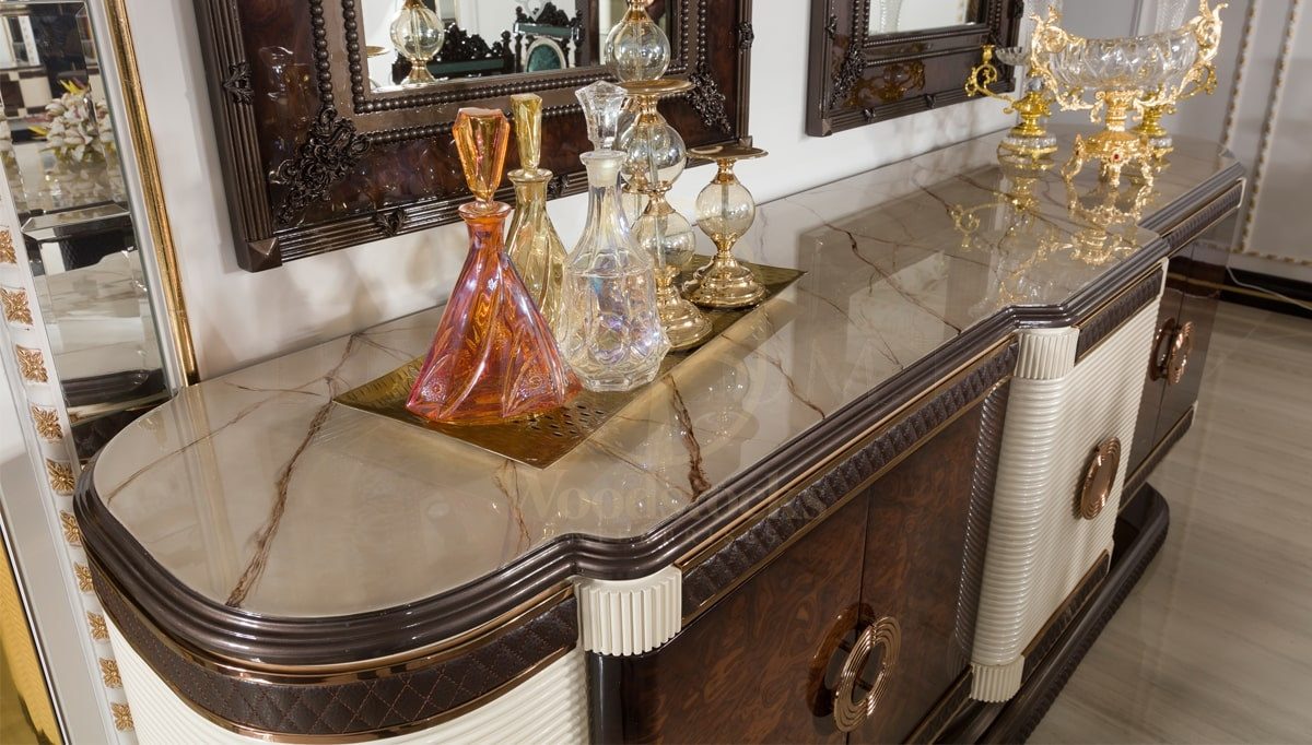 Royal Pataya Hand Carved Teak Dining Table Set, Saharanpur, view 8
