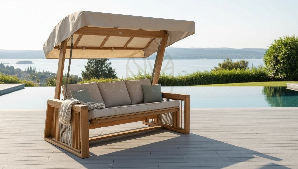 Luxury Elora Handcrafted Teak Swing Jhula, Saharanpur, view 2