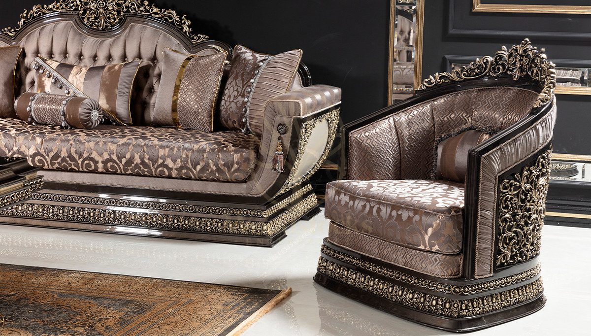 Royal Nazende Hand Carved Teak Sofa Set II, Saharanpur, view 8