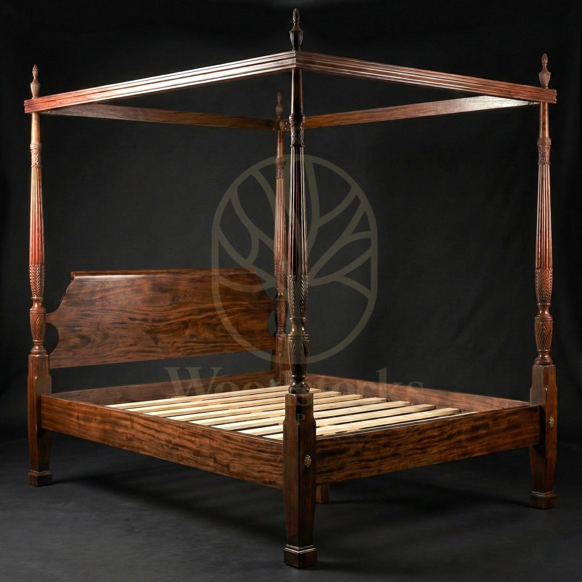 Royal Teak Imperial Campaign House Four Poster Bed, Saharanpur, view 2
