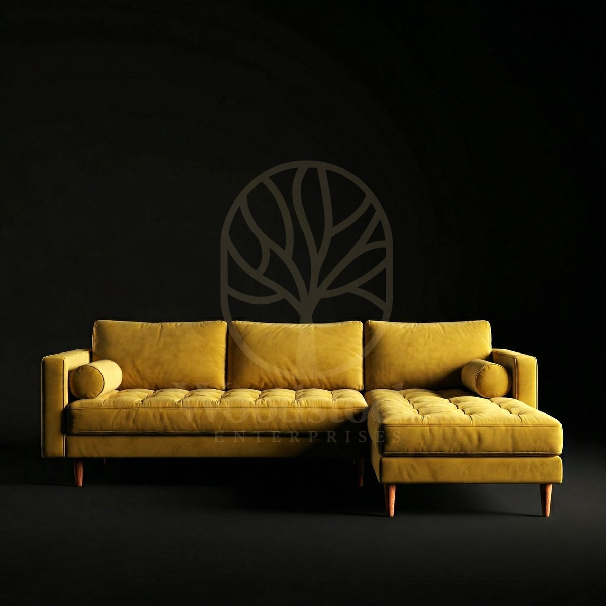 Luxury Teak Helsinki Mid Century Modern Sectional Sofa, Saharanpur, L Shape Sofa