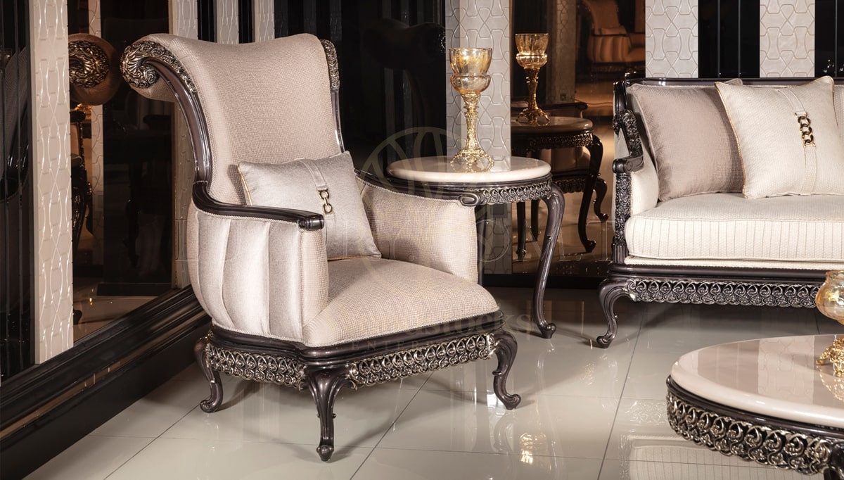 Royal Londra Hand Carved Teak Sofa Set, Saharanpur, view 2