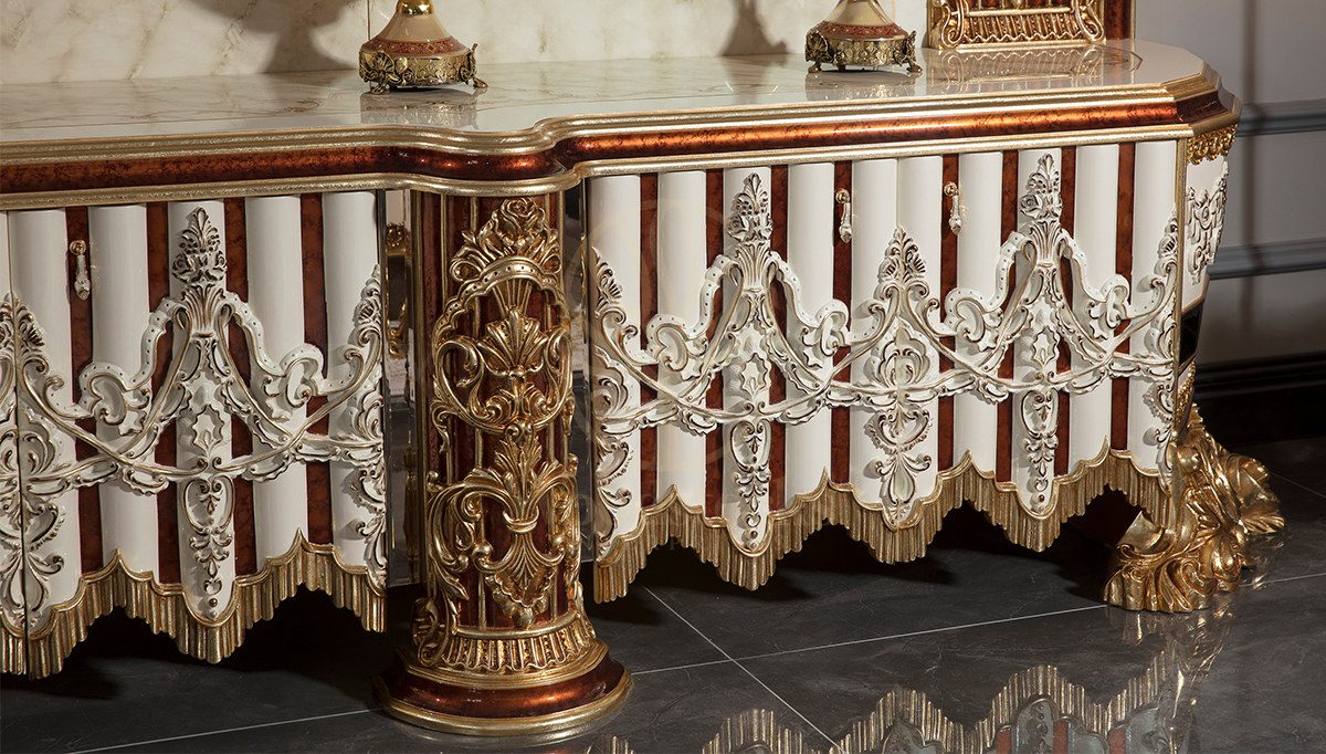 Royal Hurrem Hand Carved Teak TV Cabinet II, Saharanpur, view 4