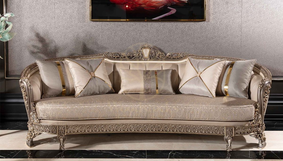 Royal Morbida Hand Carved Teak Sofa Set, Saharanpur, view 8