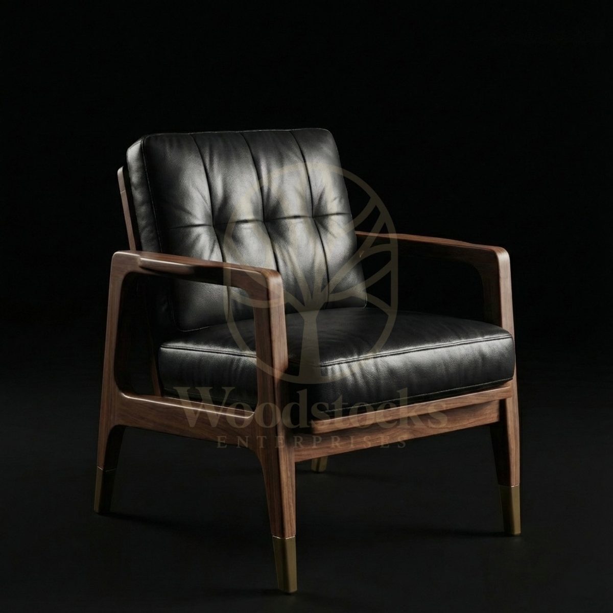 Luxury Teak Mid-Century Modernist Club Chair, Saharanpur, Living Room Chair