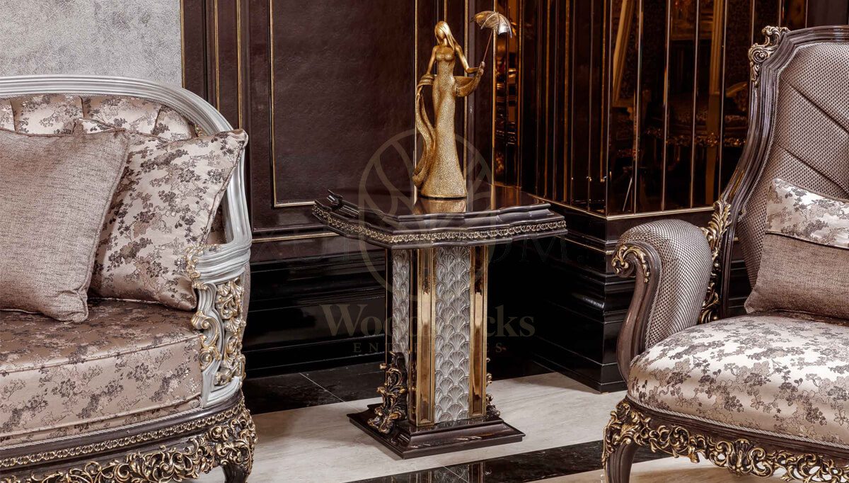 Royal Bergama Bronze Hand Carved Teak Sofa Set, Saharanpur, view 7
