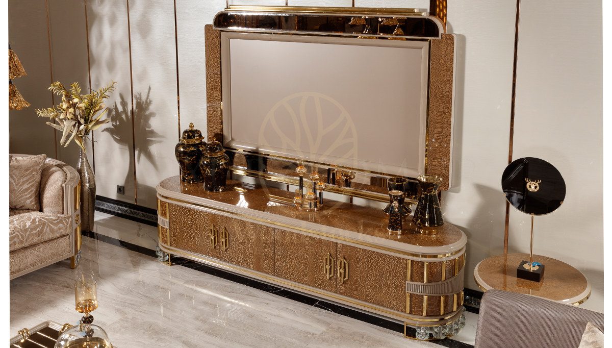 Luxury Mesina Handcrafted Teak TV Cabinet, Saharanpur, view 7