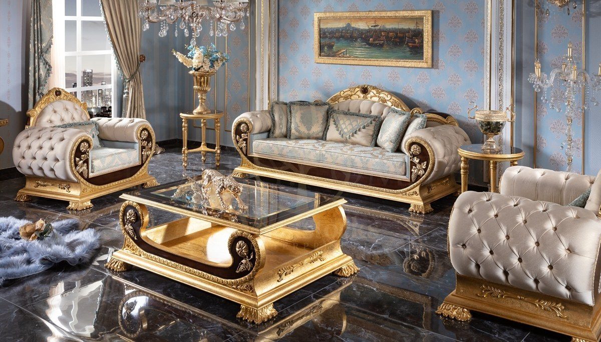 Royal Vanera Hand Carved Teak Sofa Set, Saharanpur, Sofa Set
