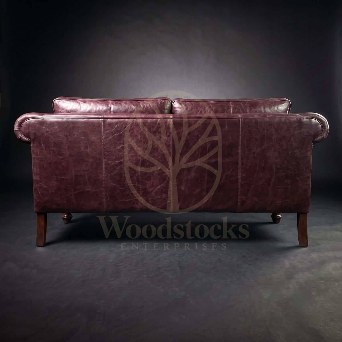 Luxury Teak Marylebone Library Roll-Arm Sofa, Saharanpur, view 3