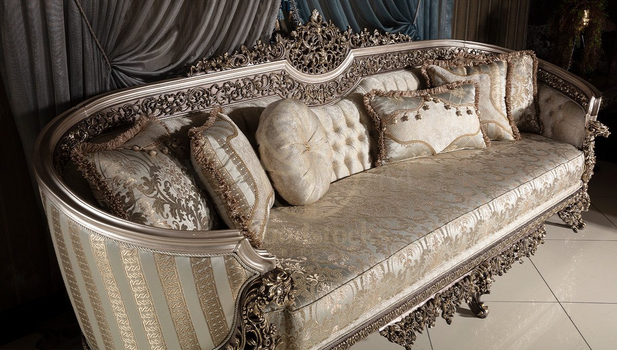Royal Lefkosa Hand Carved Teak Sofa Set, Saharanpur, view 6