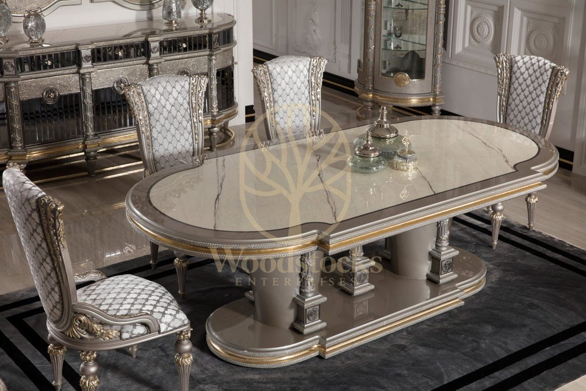 Teak Nora Silver Grey Dining Set, view 10