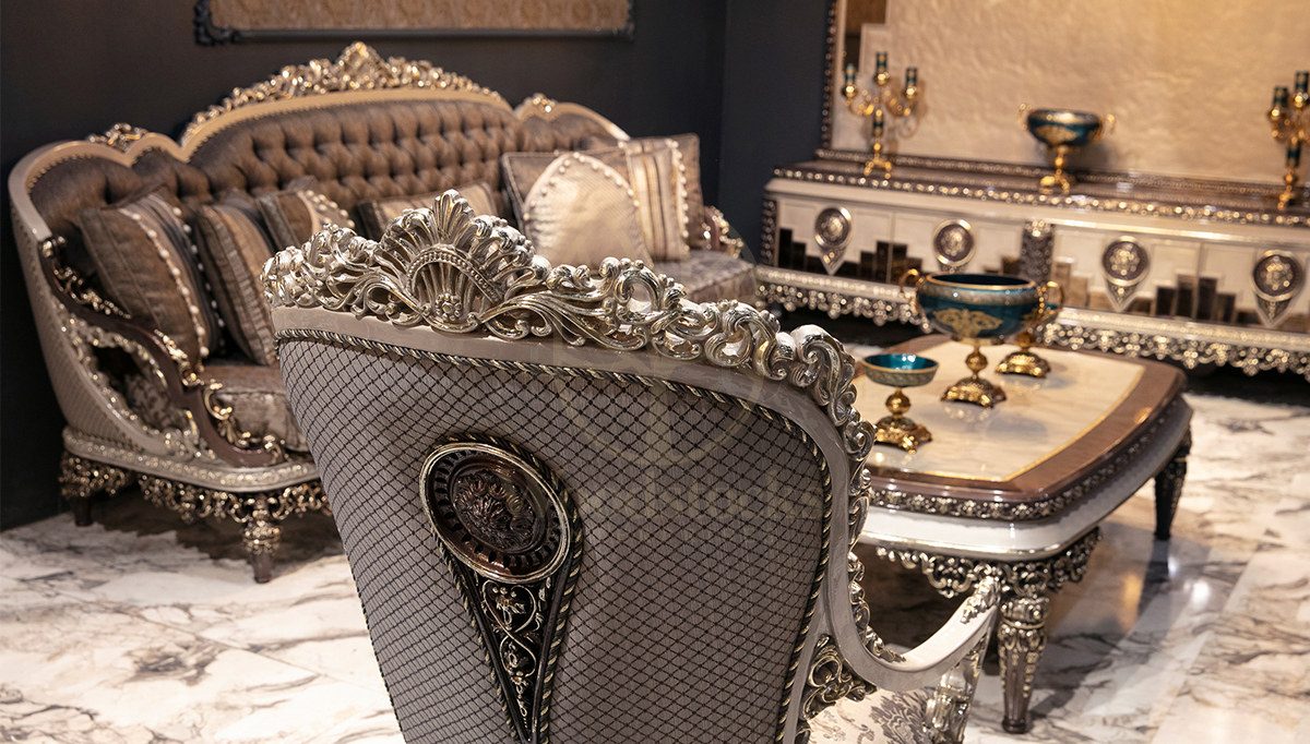 Royal Bolonya Hand Carved Teak Sofa Set, Saharanpur, view 7