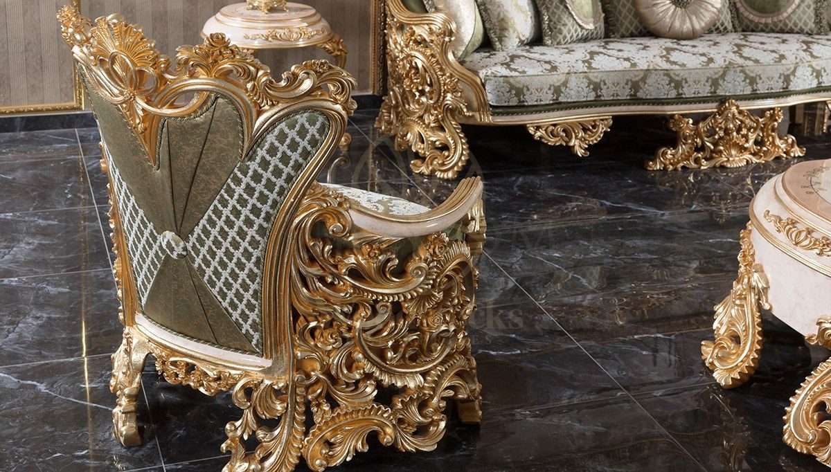 Royal Ayasofya Hand Carved Teak Sofa Set, Saharanpur, view 10