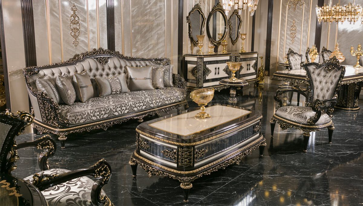 Royal Ultima Hand Carved Teak Sofa Set, Saharanpur, Sofa Set