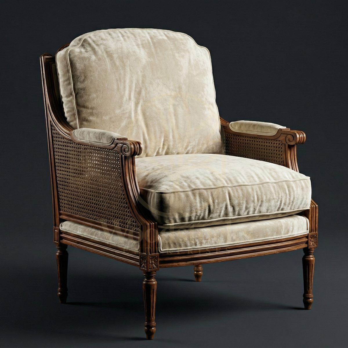 Royal Teak La Rochelle Merchant’s Armchair, Saharanpur, Living Room Chair