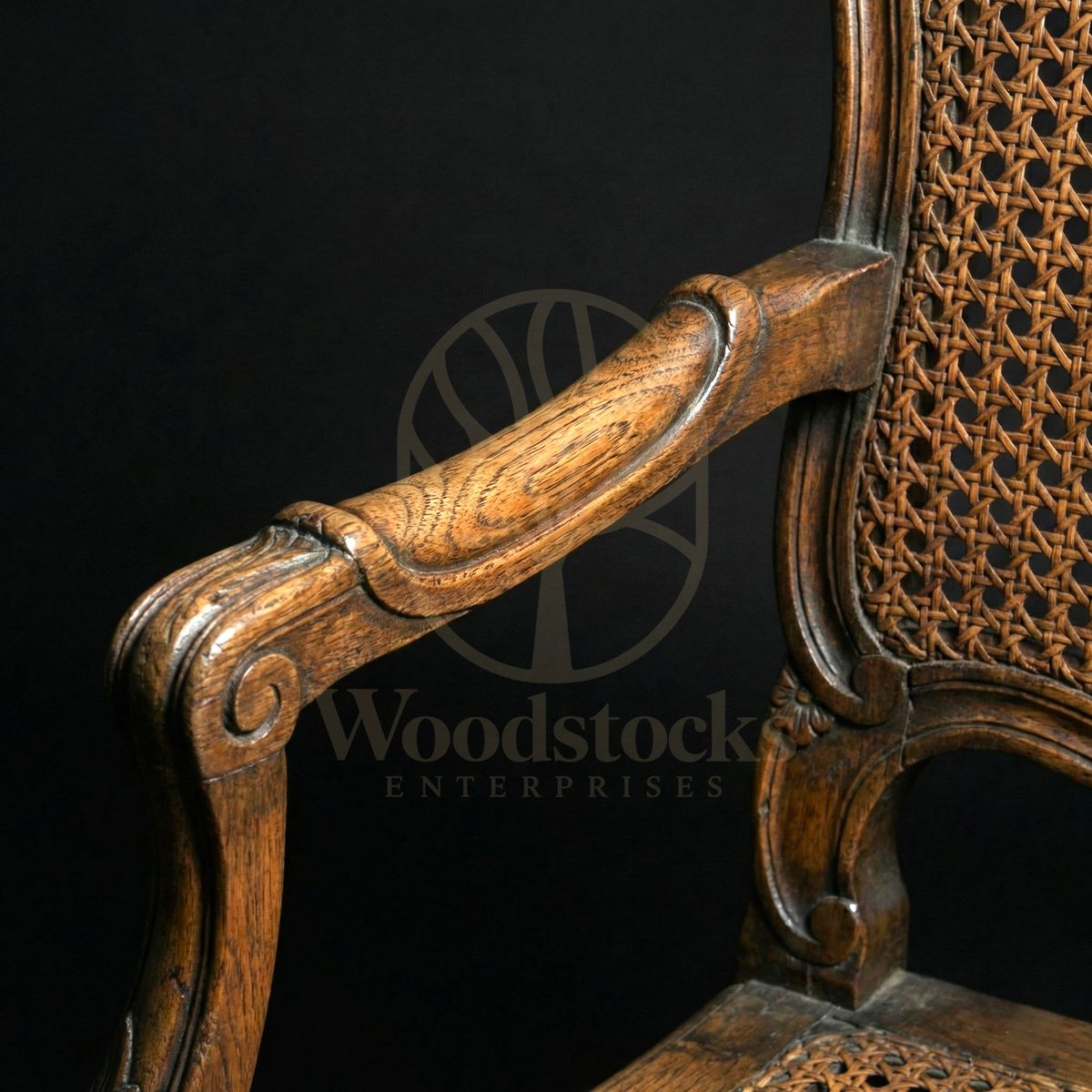 Royal Hand Carved Teak Bordeaux Townhouse Caned Armchair, Saharanpur, view 5