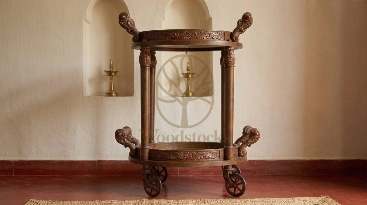 Teak Royal Serving Trolley, view 4