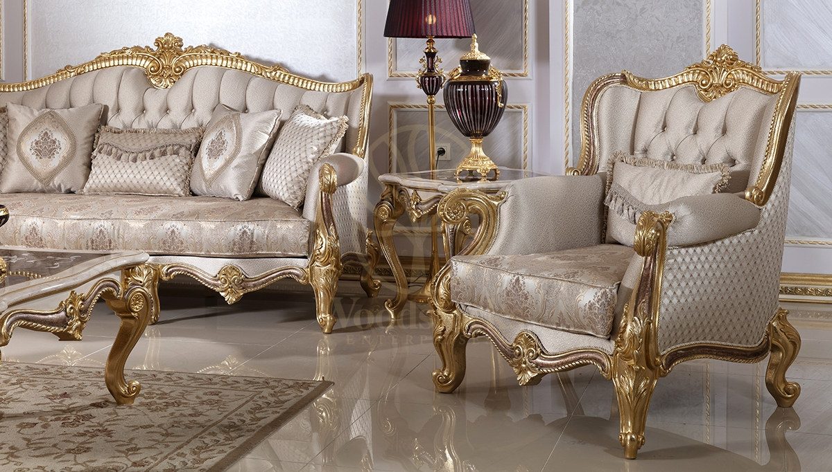 Royal Kayihan Hand Carved Teak Sofa Set, Saharanpur, view 3