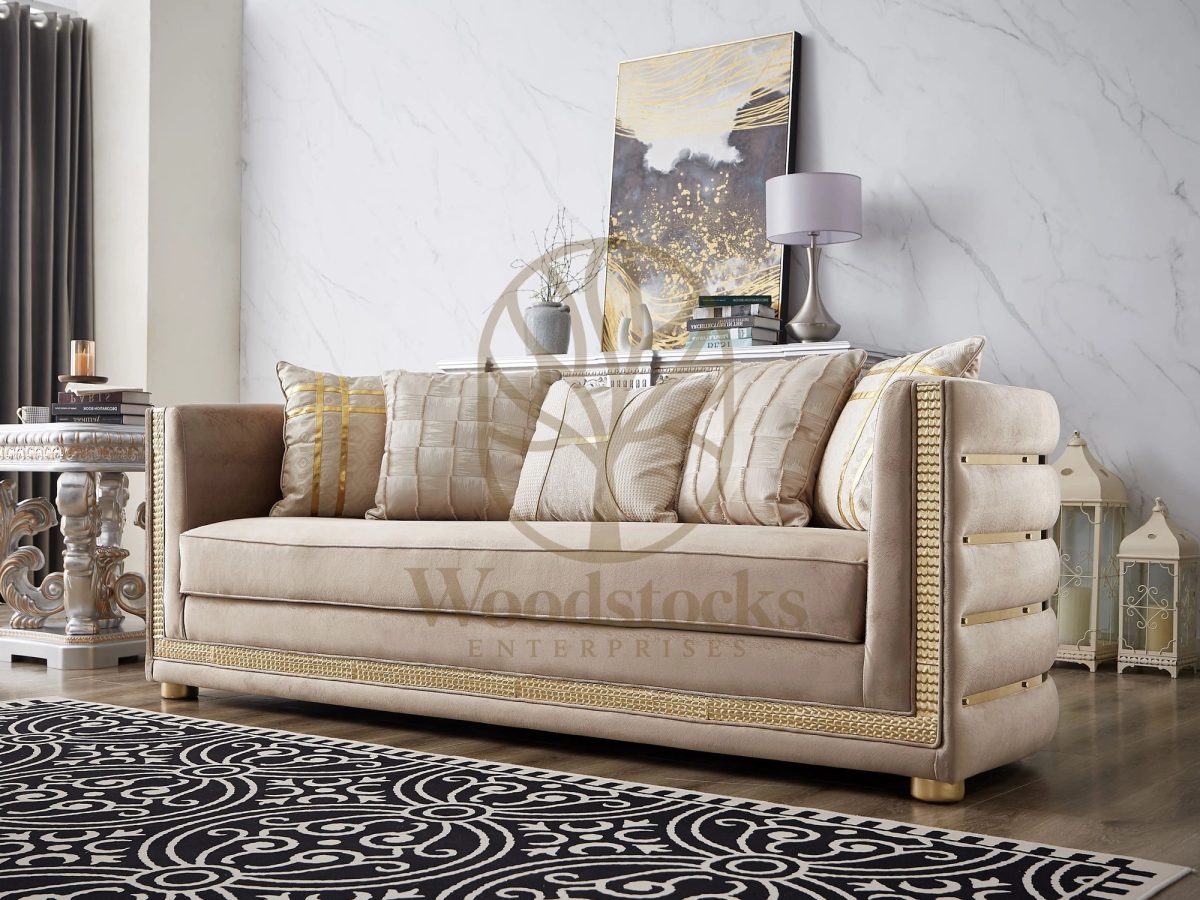 Teak Classic Sofa Set, alternate view