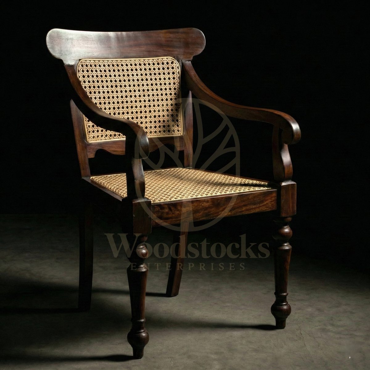 Hand Carved Teak Calcutta Club's Colonial Lounger, Saharanpur, Living Room Chair