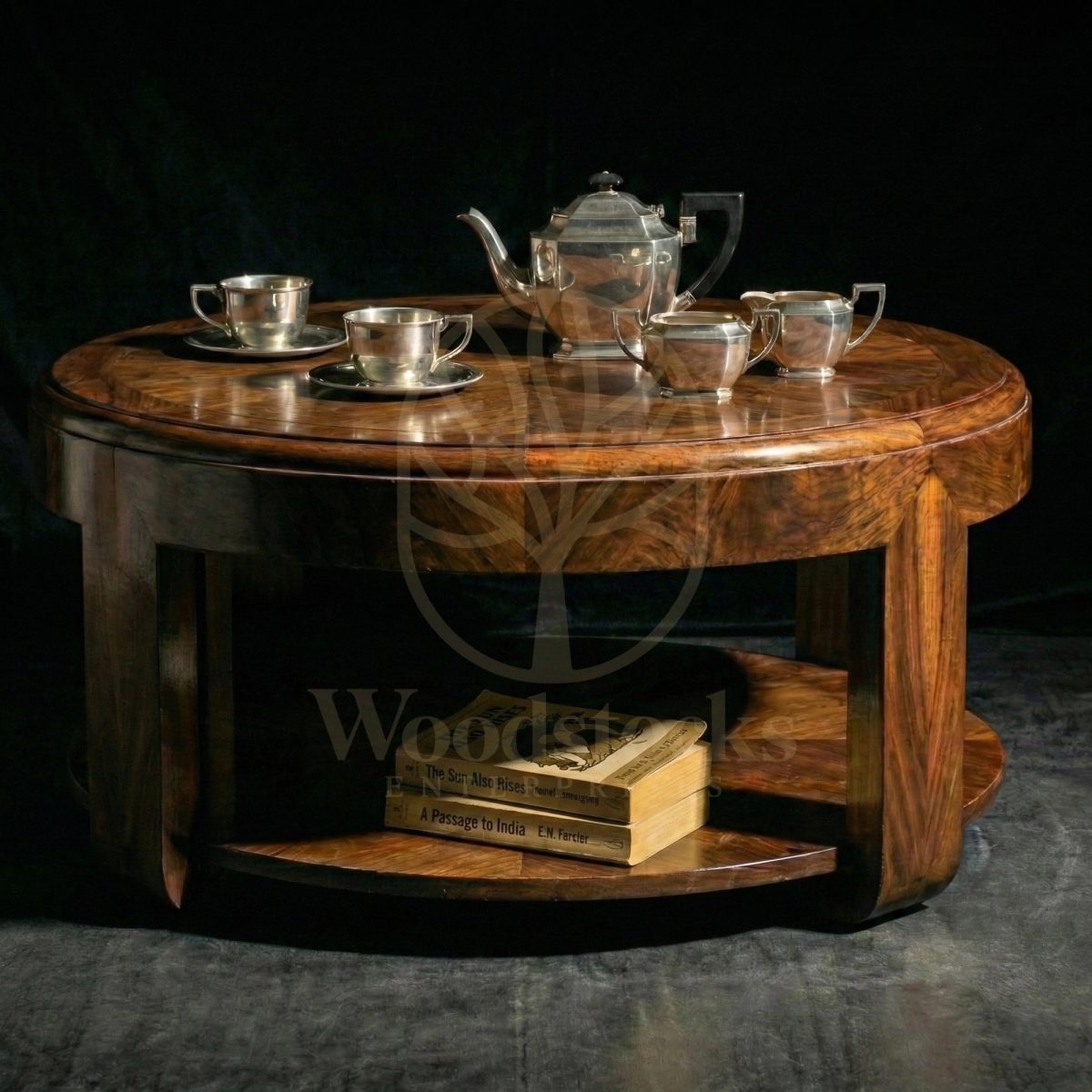 Luxury Teak Bloomsbury Art Deco Coffee Table, Saharanpur, Center Table
