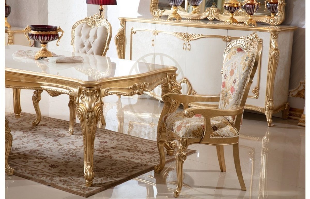 Royal Kayihan Hand Carved Teak Dining Table Set II, Saharanpur, view 2