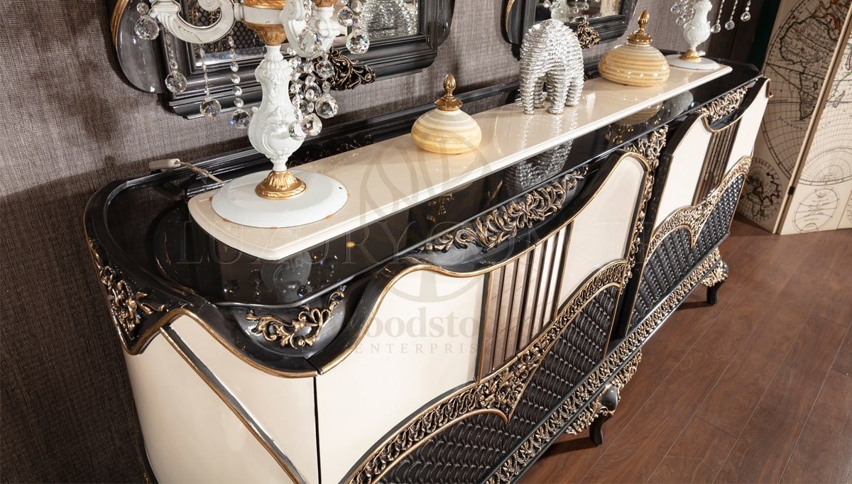 Royal Resso Hand Carved Teak Dining Table Set, Saharanpur, view 3