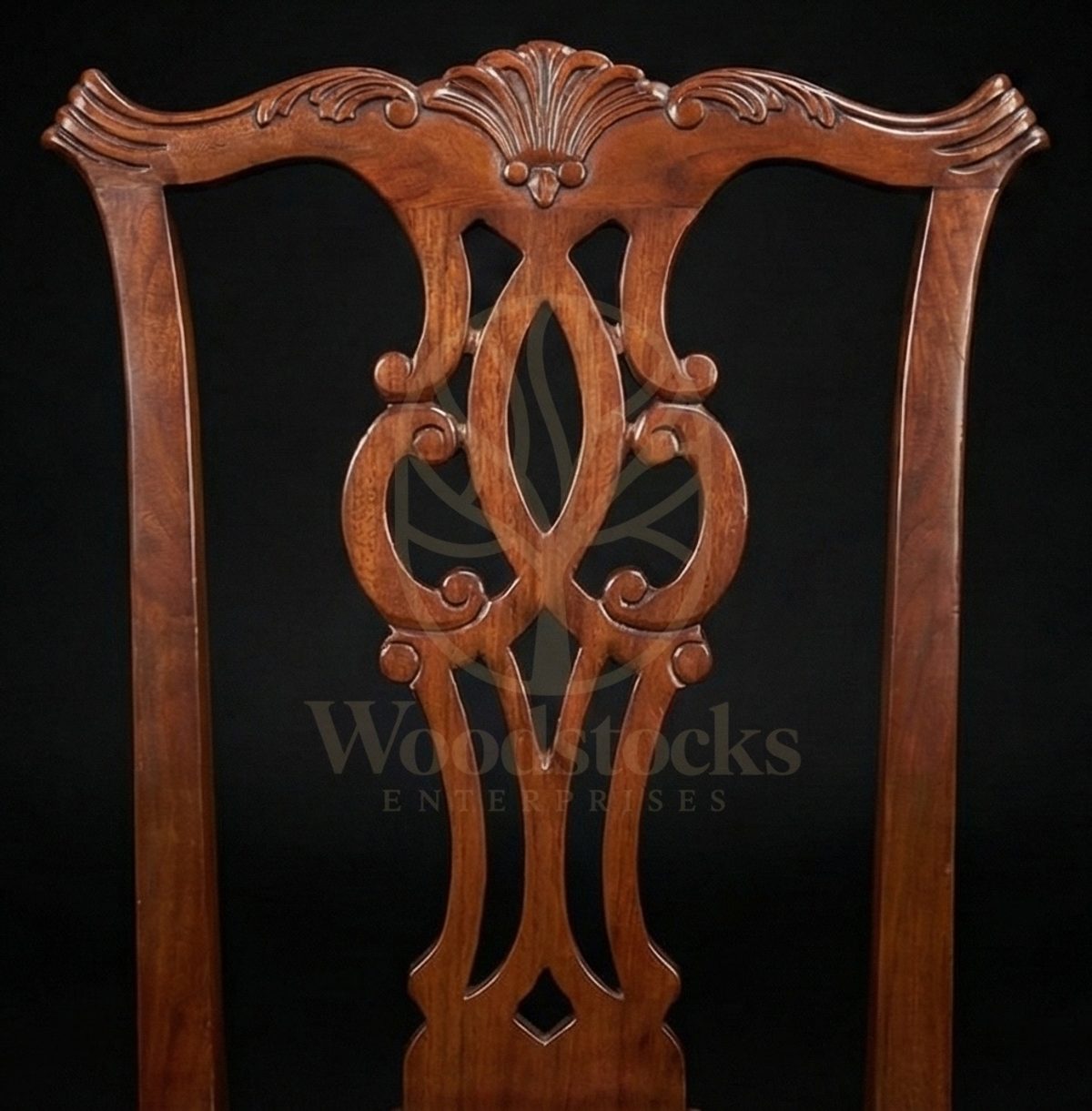 Hand Carved Teak Chippendale Clerk’s Writing Suite, Saharanpur, view 4