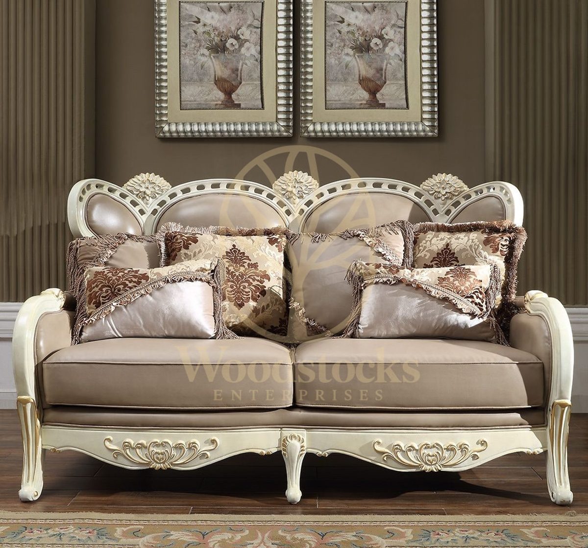 Teak Plantation White Sofa Set III, Sofa Set