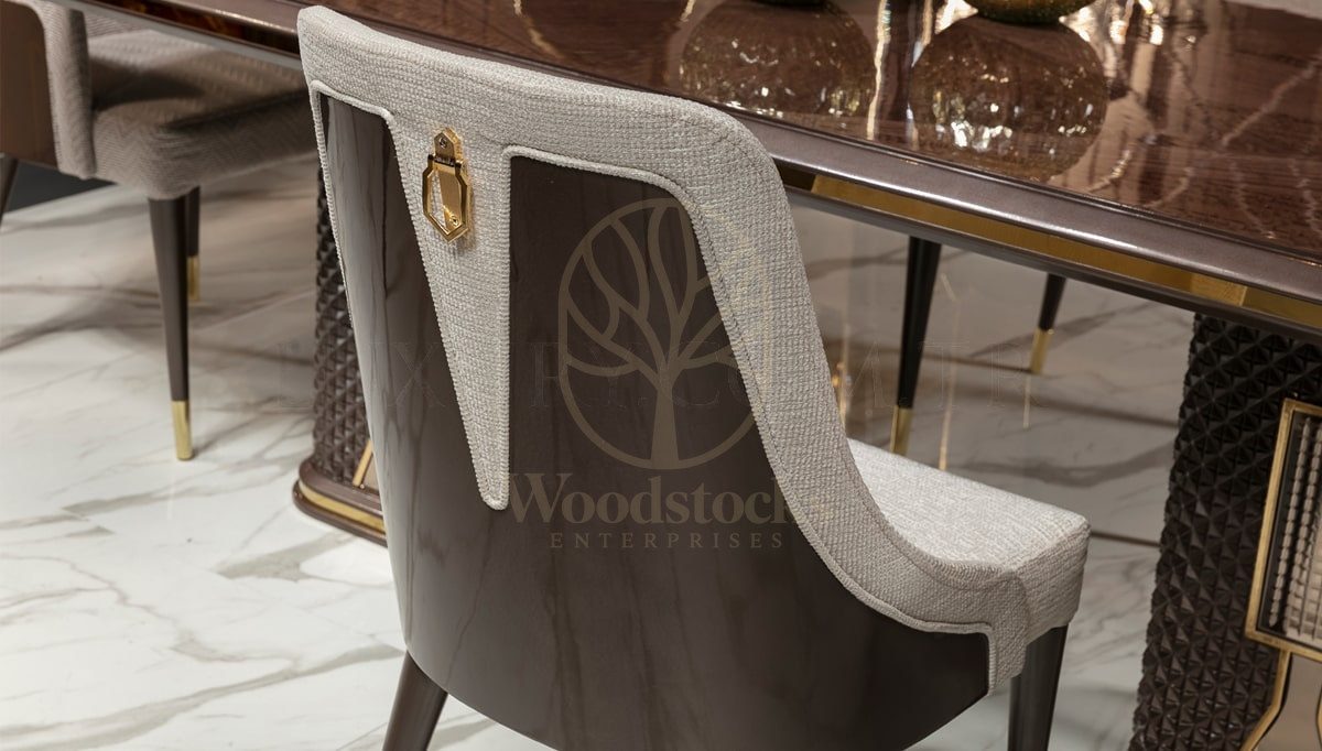 Luxury Zenova Handcrafted Teak Dining Table Set, Saharanpur, view 3